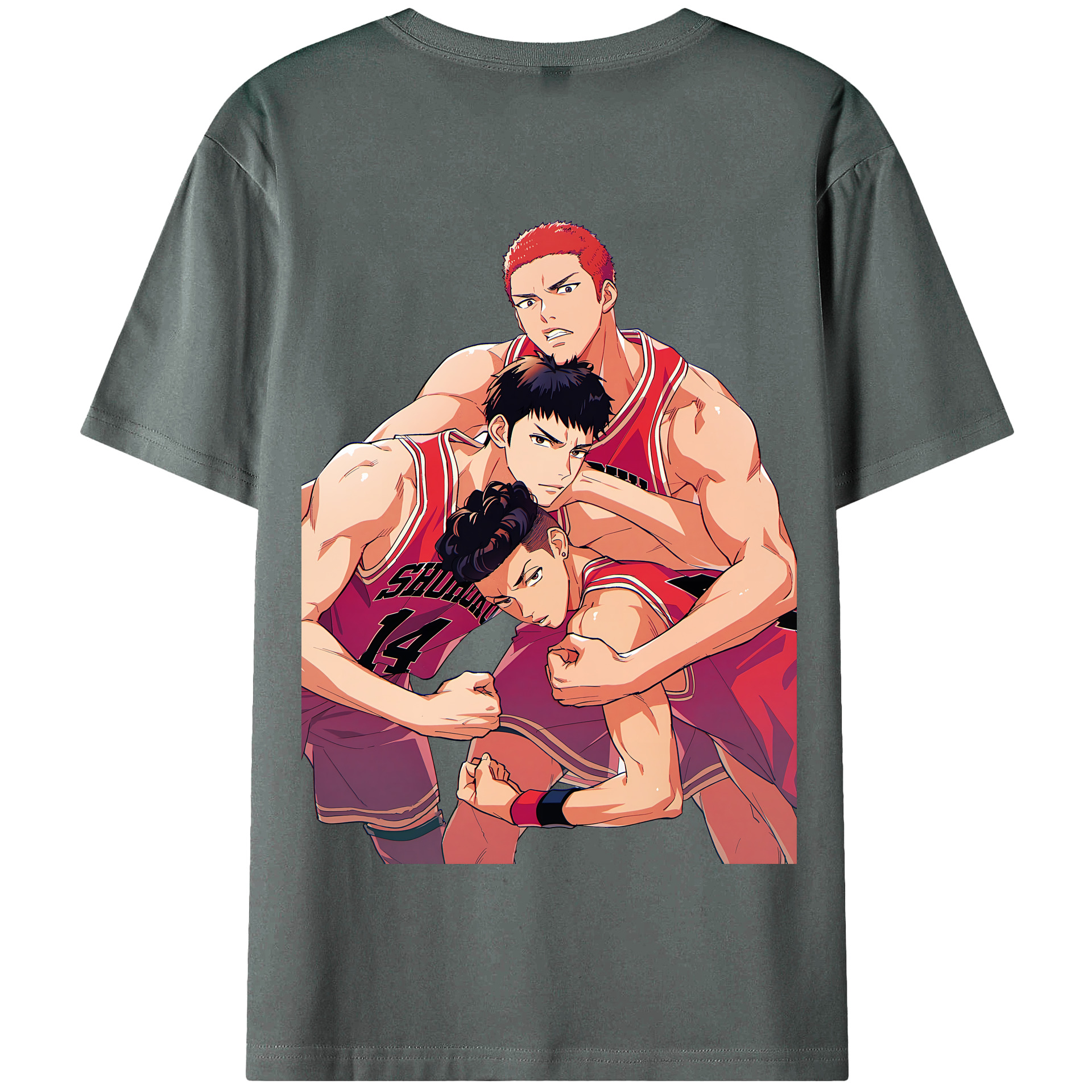 SLAM DUNK／スラムダンク 綿100％半袖Tシャツ（背面プリント）
